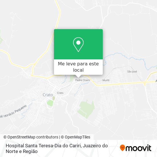 Hospital Santa Teresa-Dia do Cariri mapa