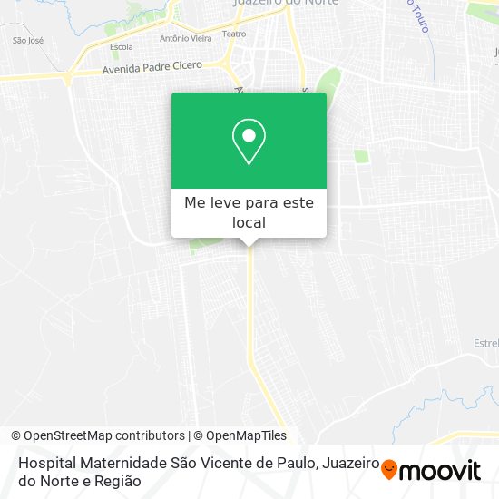 Hospital Maternidade São Vicente de Paulo mapa