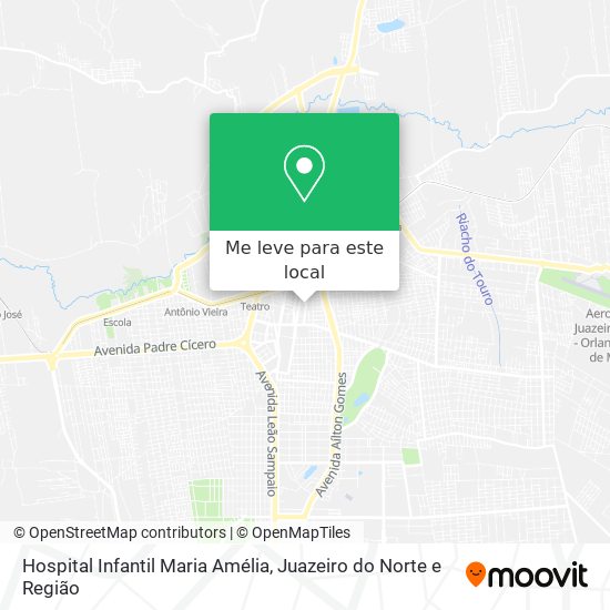 Hospital Infantil Maria Amélia mapa