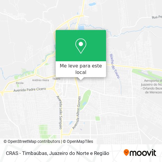 CRAS - Timbaúbas mapa
