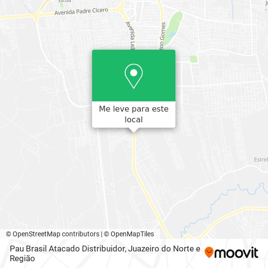 Pau Brasil Atacado Distribuidor mapa