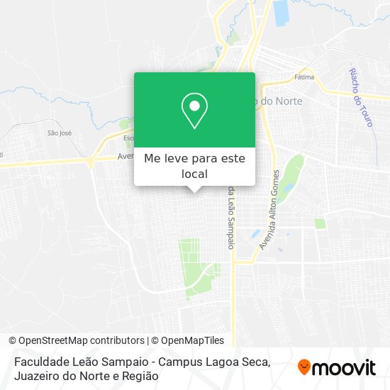 Faculdade Leão Sampaio - Campus Lagoa Seca mapa