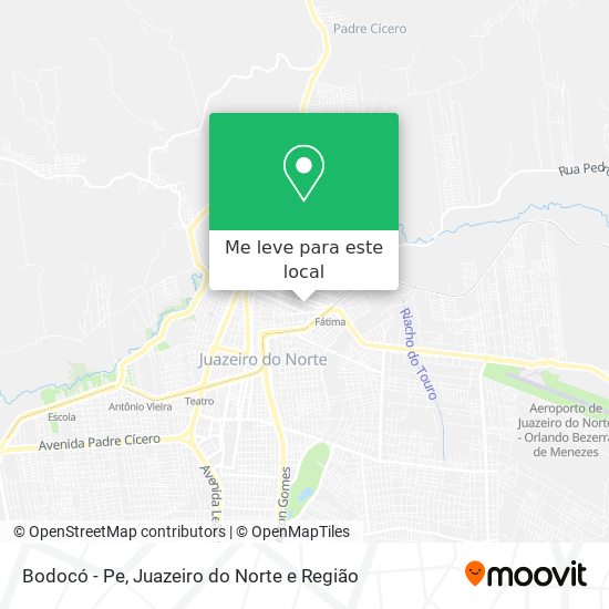 Bodocó - Pe mapa