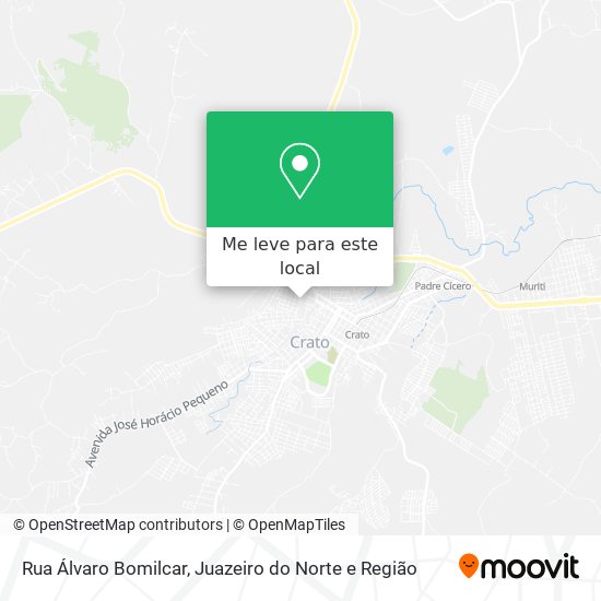 Rua Álvaro Bomilcar mapa