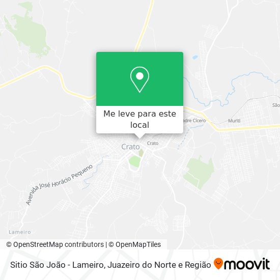 Sitio São João - Lameiro mapa