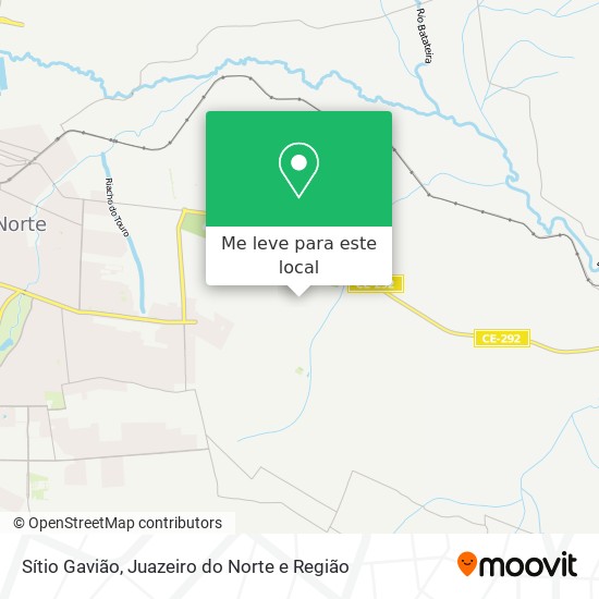 Sítio Gavião mapa