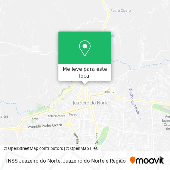 INSS Juazeiro do Norte mapa