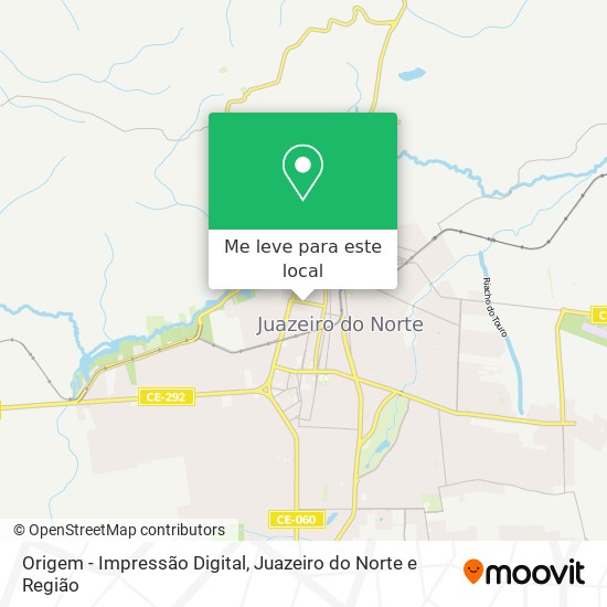 Origem - Impressão Digital mapa