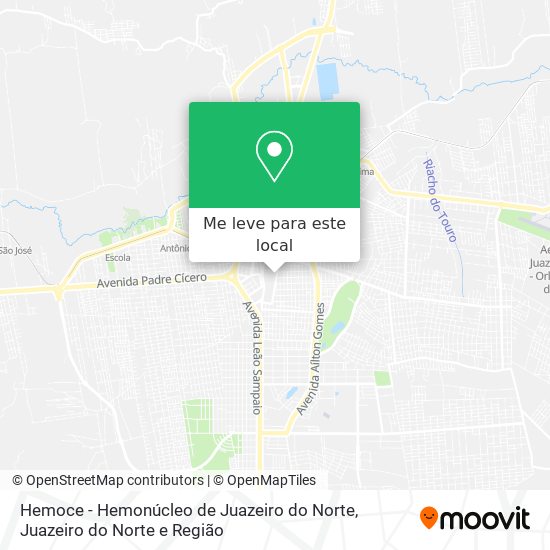 Hemoce - Hemonúcleo de Juazeiro do Norte mapa