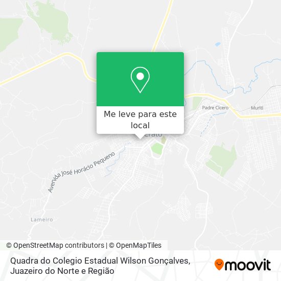 Quadra do Colegio Estadual Wilson Gonçalves mapa