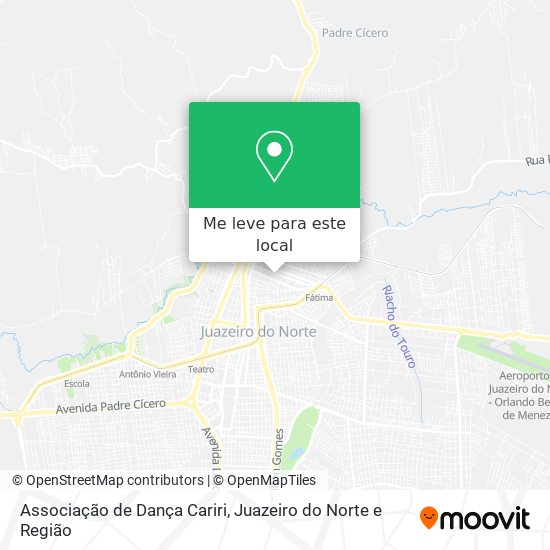 Associação de Dança Cariri mapa