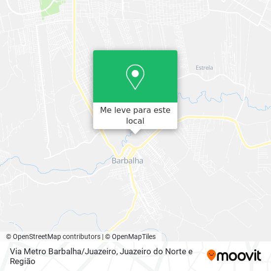 Via Metro Barbalha/Juazeiro mapa