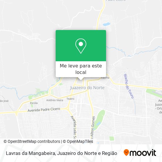 Lavras da Mangabeira mapa
