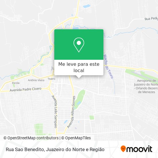 Rua Sao Benedito mapa