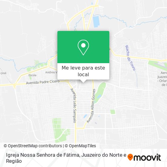 Igreja Nossa Senhora de Fátima mapa