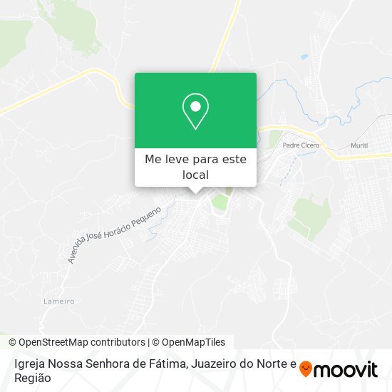 Igreja Nossa Senhora de Fátima mapa