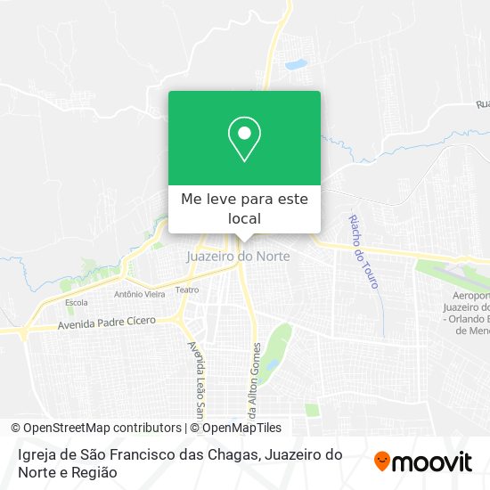 Igreja de São Francisco das Chagas mapa