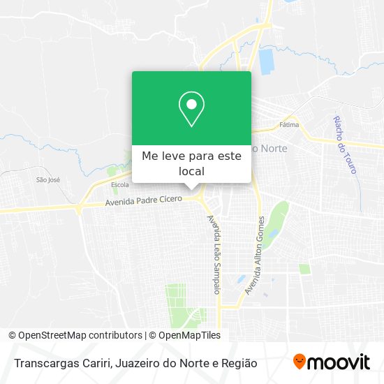 Transcargas Cariri mapa