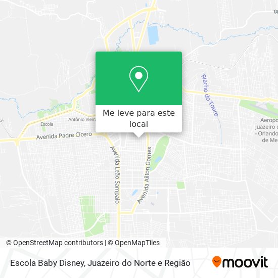 Escola Baby Disney mapa