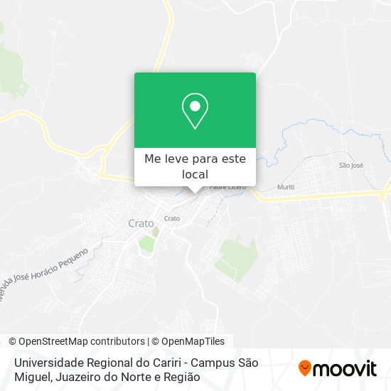 Universidade Regional do Cariri - Campus São Miguel mapa