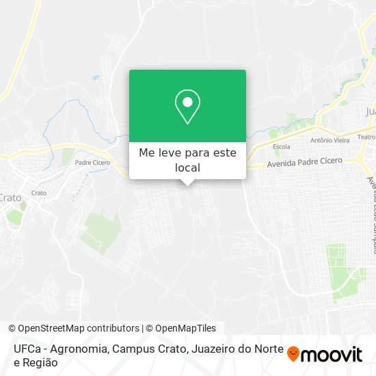 UFCa - Agronomia, Campus Crato mapa