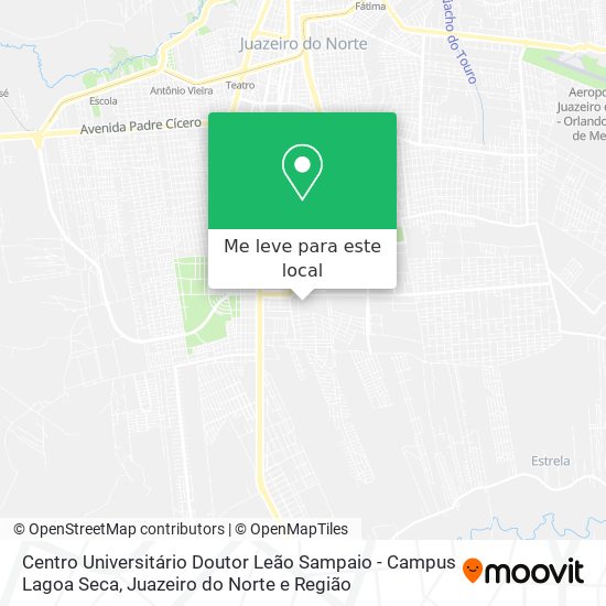 Centro Universitário Doutor Leão Sampaio - Campus Lagoa Seca mapa