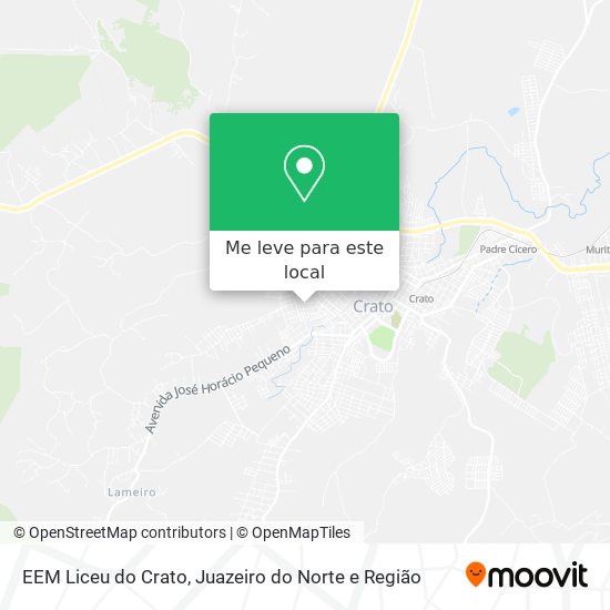 EEM Liceu do Crato mapa