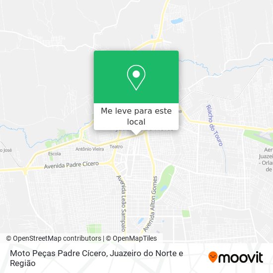 Moto Peças Padre Cícero mapa