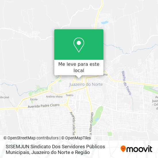 SISEMJUN Sindicato Dos Servidores Públicos Municipais mapa