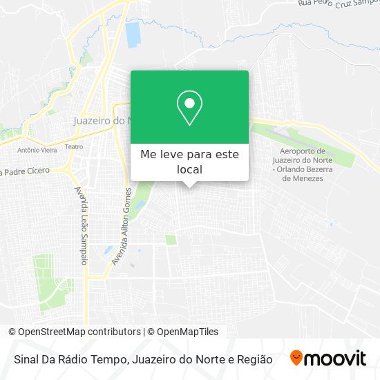 Sinal Da Rádio Tempo mapa
