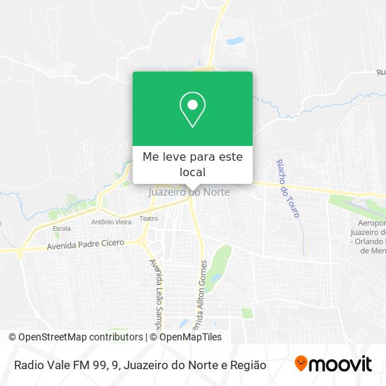 Radio Vale FM 99, 9 mapa