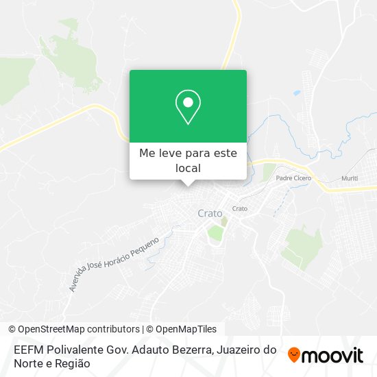EEFM Polivalente Gov. Adauto Bezerra mapa
