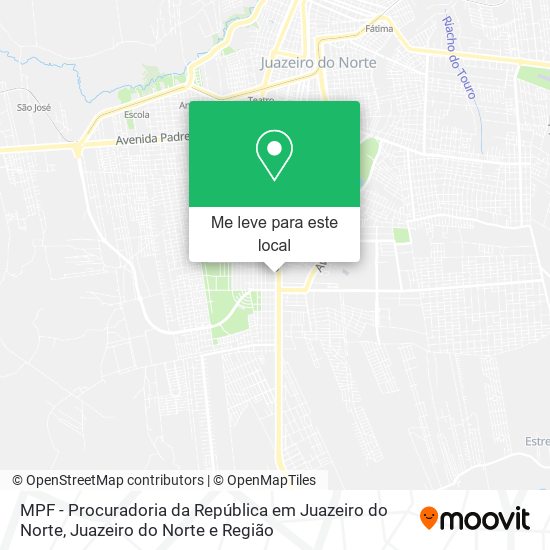 MPF - Procuradoria da República em Juazeiro do Norte mapa