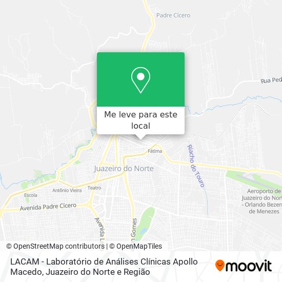 LACAM - Laboratório de Análises Clínicas Apollo Macedo mapa