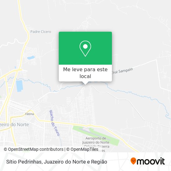 Sítio Pedrinhas mapa