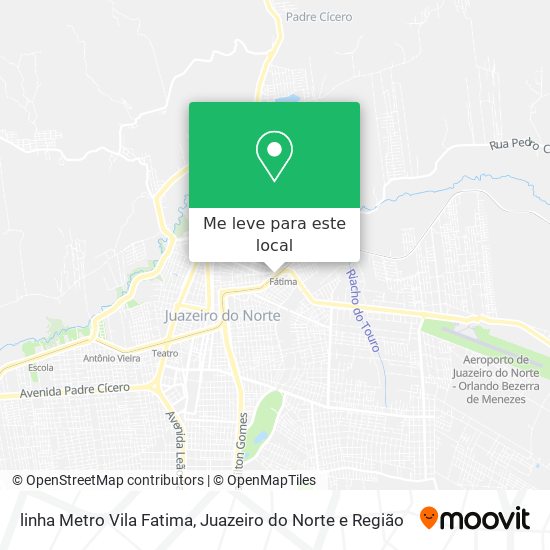 linha Metro Vila Fatima mapa