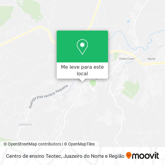 Centro de ensino Teotec mapa