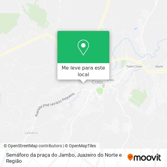 Semáforo da praça do Jambo mapa