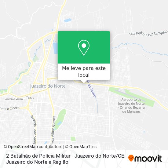 2 Batalhão de Polícia Militar - Juazeiro do Norte / CE mapa