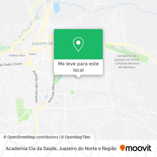Academia Cia da Saúde mapa