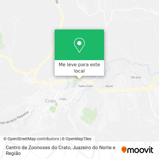Centro de Zoonoses do Crato mapa