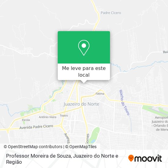 Professor Moreira de Souza mapa
