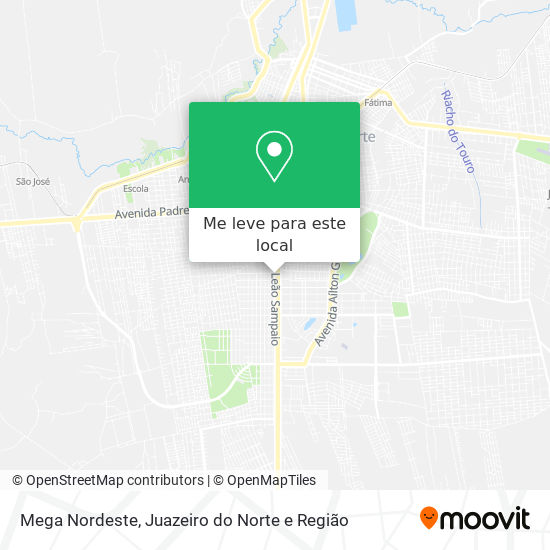 Mega Nordeste mapa