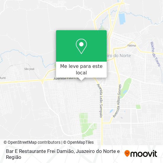 Bar E Restaurante Frei Damião mapa
