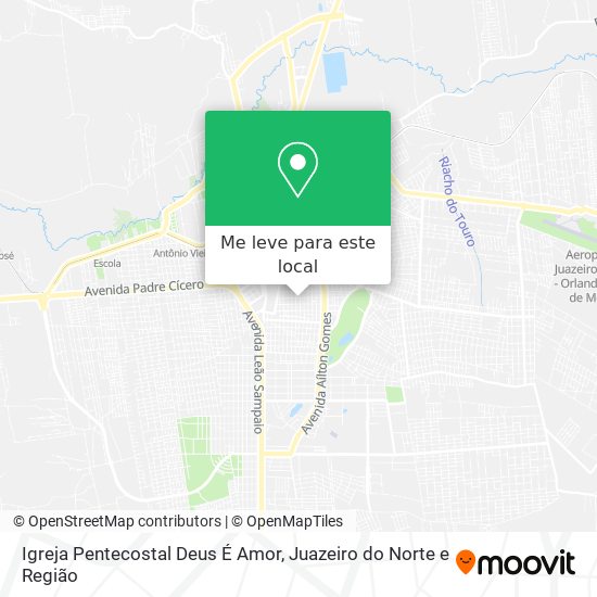Igreja Pentecostal Deus É Amor mapa