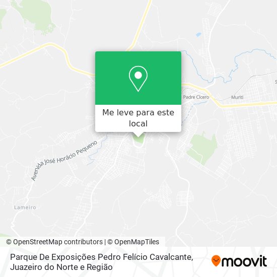Parque De Exposições Pedro Felício Cavalcante mapa