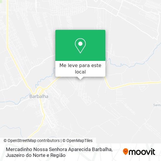 Mercadinho Nossa Senhora Aparecida Barbalha mapa