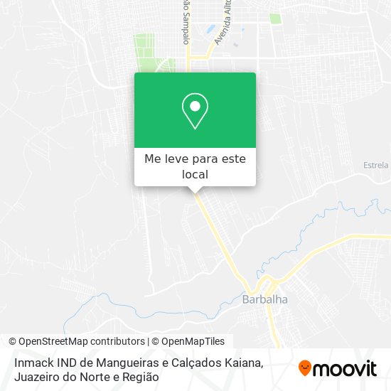 Inmack IND de Mangueiras e Calçados Kaiana mapa