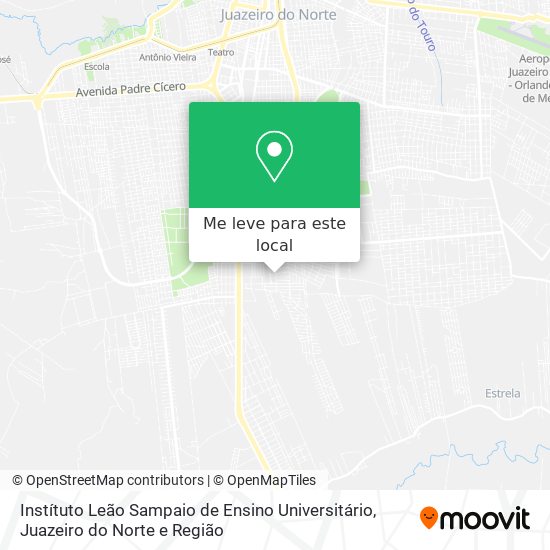 Instítuto Leão Sampaio de Ensino Universitário mapa