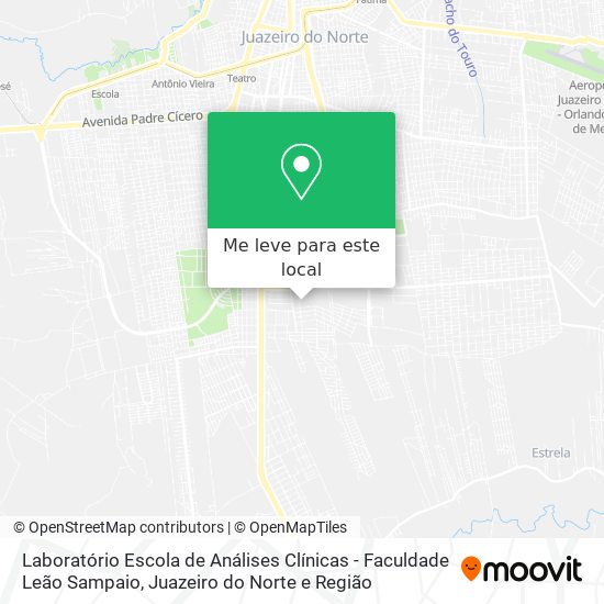 Laboratório Escola de Análises Clínicas - Faculdade Leão Sampaio mapa